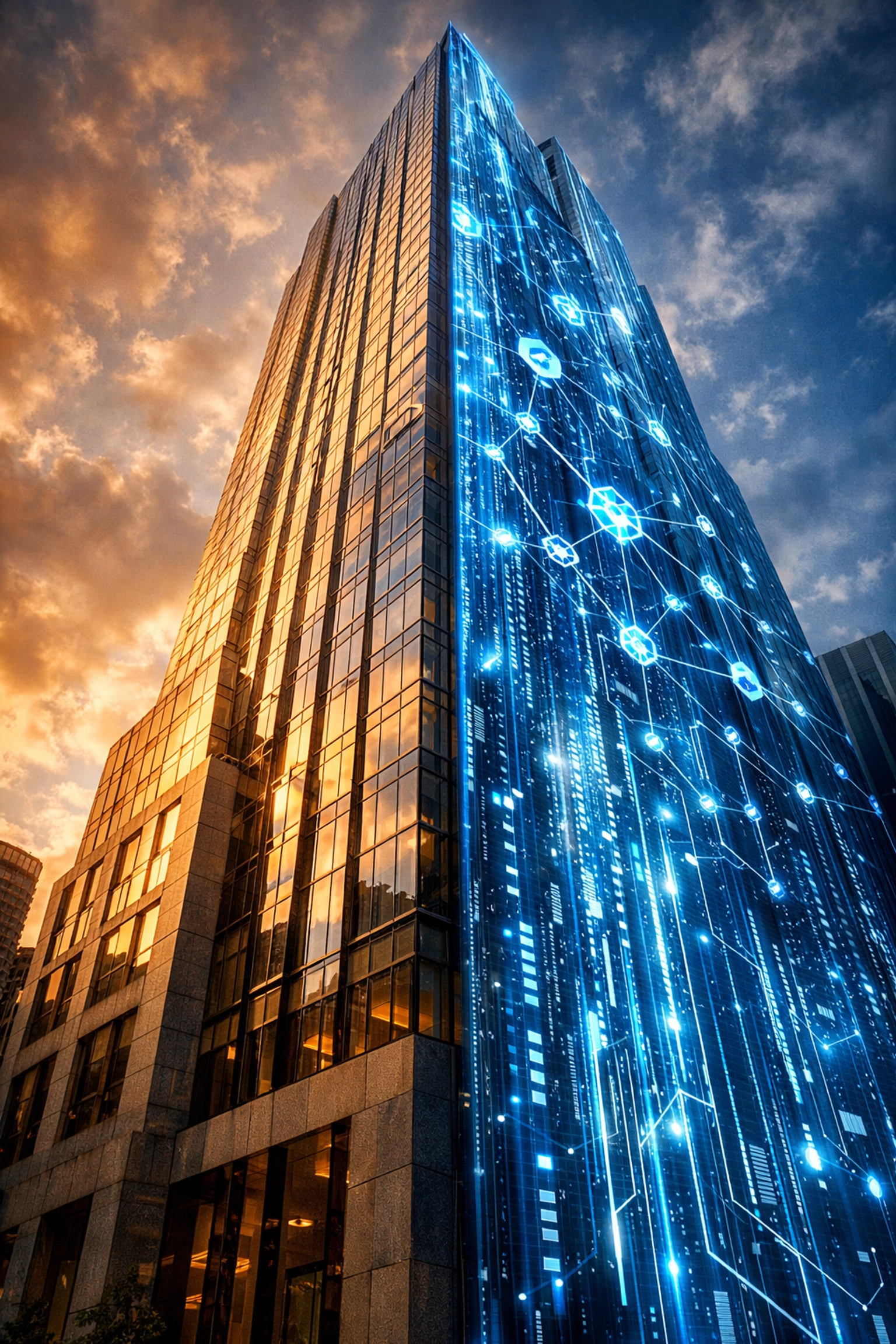 Tokenized real estate merging traditional property with blockchain technology