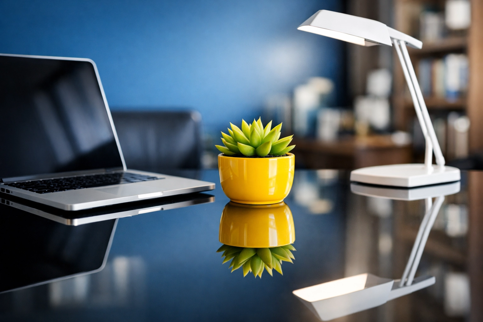 Polished executive desk in a Leominster office highlighting the impact of professional janitorial cleaning.
