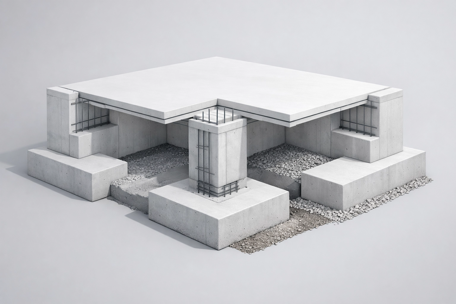 Solid architectural foundation representing the bedrock of local chiropractic marketing and patient growth.