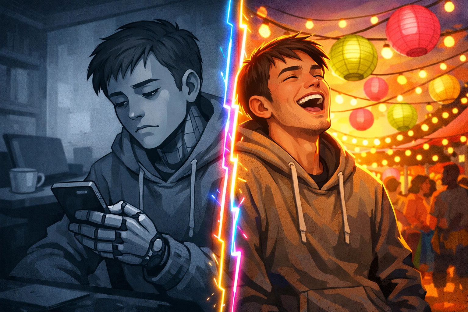 Dating apps vs real life connections - swiping on phone versus meeting people in person