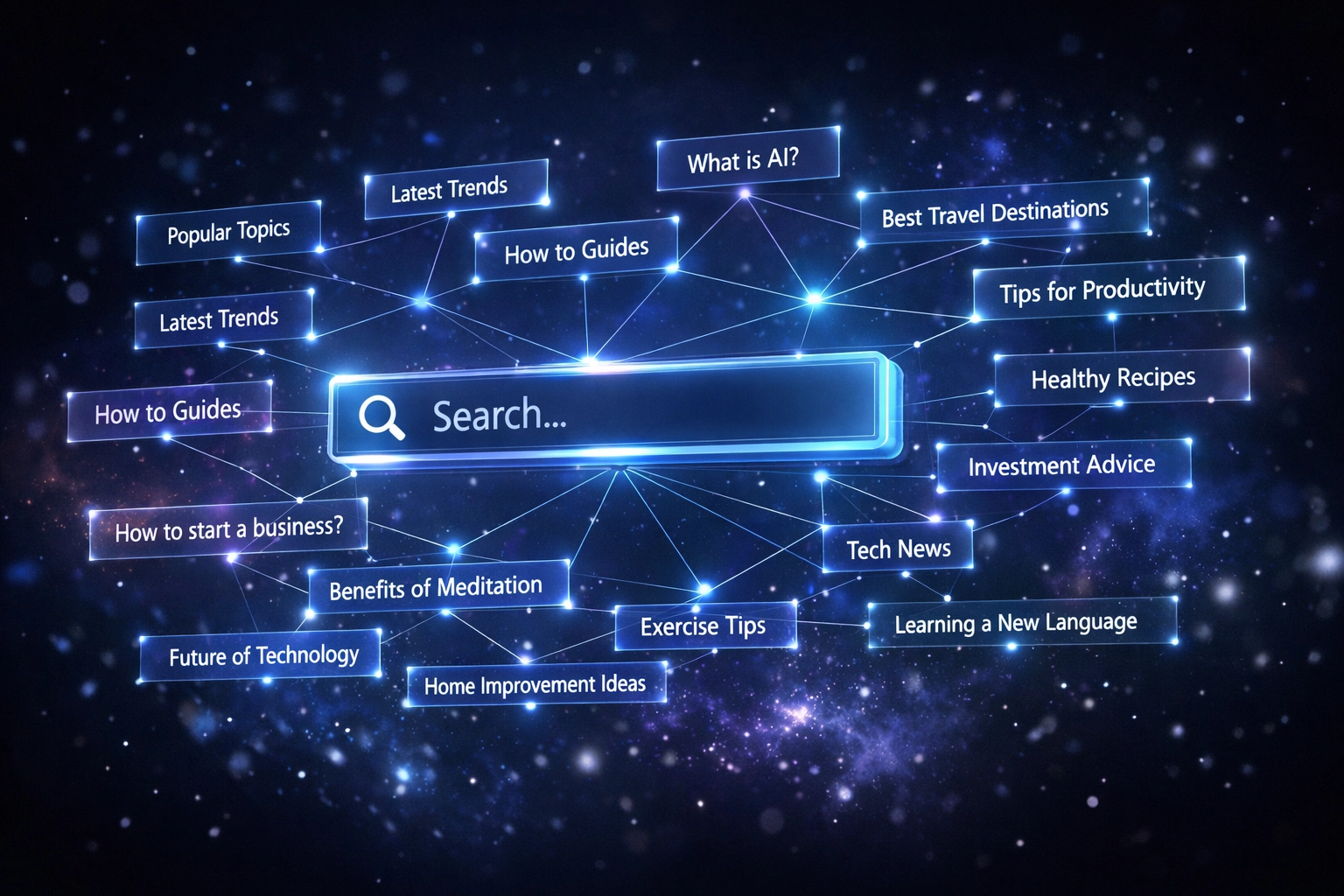 Interface de recherche Google montrant l'intention de recherche et requêtes connexes sémantiques