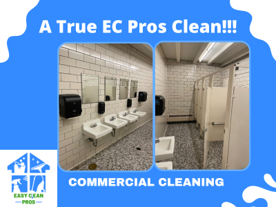 Spotless Commercial Restroom by Easy Clean Pros