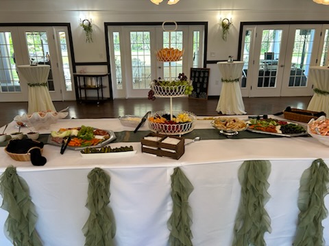 Elegant Wedding Appetizer Table at The Sugarhouse