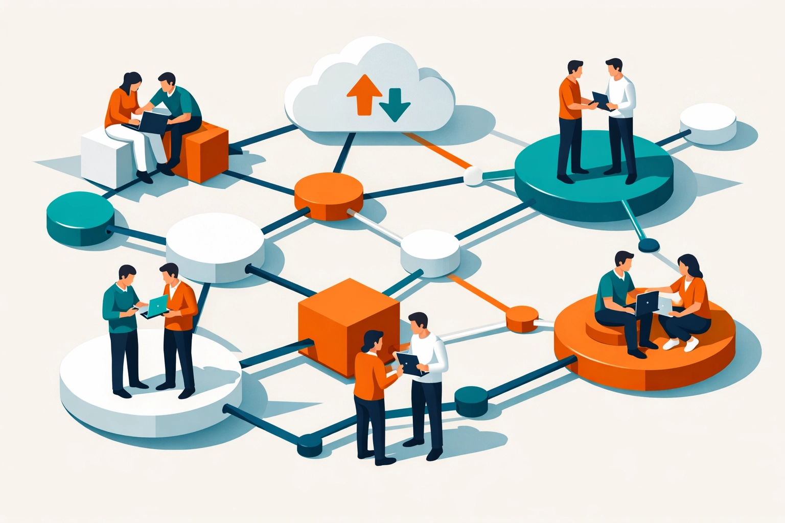 Cloud accounting network enabling flexible collaboration for UK small business owners