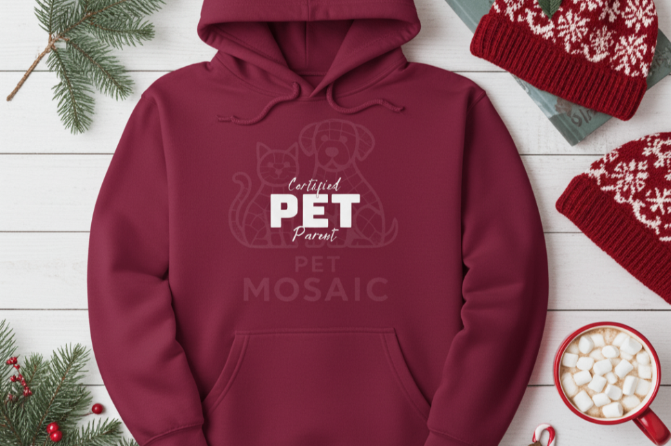Certified Pet Parent Hoodie Holiday Display