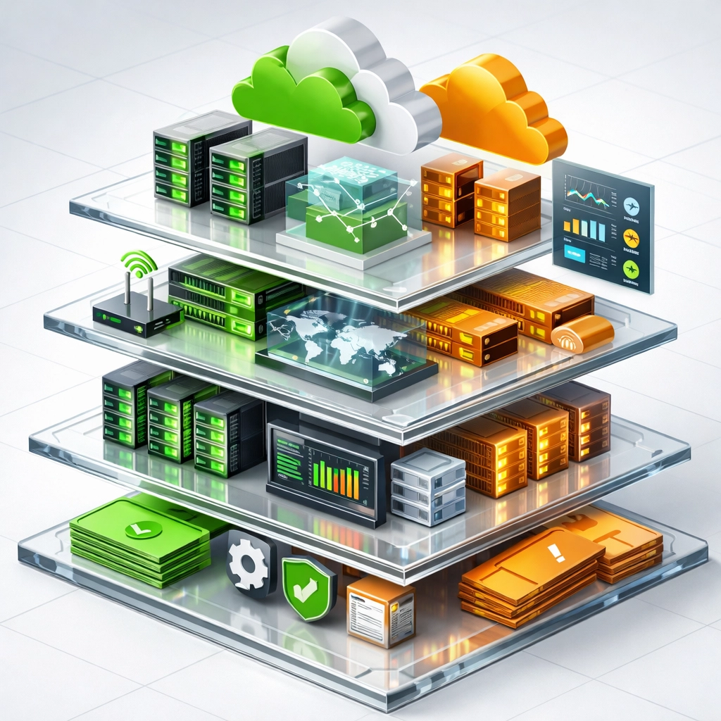 ServiceNow ITOM dashboard showing optimized infrastructure components and cost savings opportunities