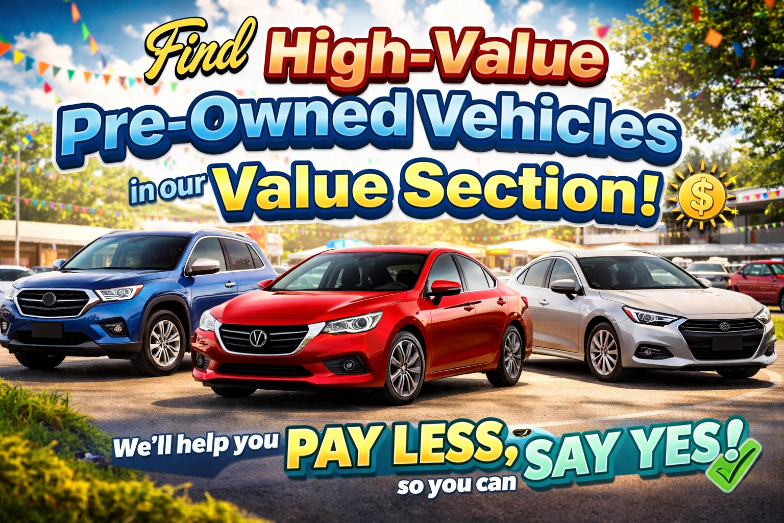 [HERO] Find High-Value Pre-Owned Vehicles in our Value Section!