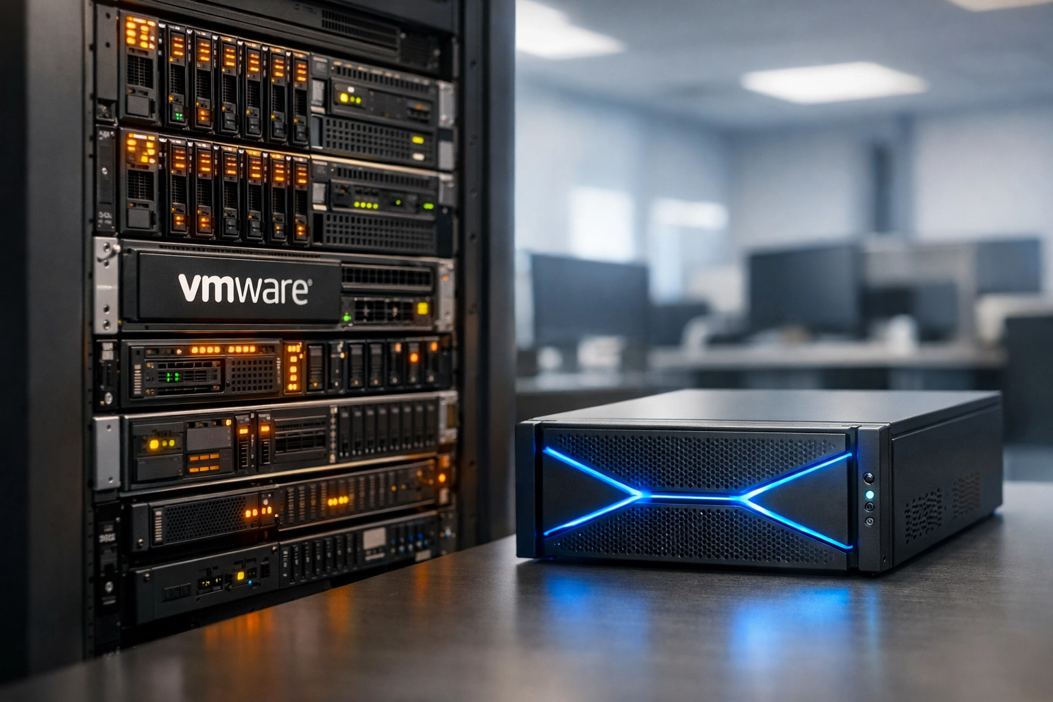 Comparison of traditional VMware infrastructure versus modern virtualization alternatives