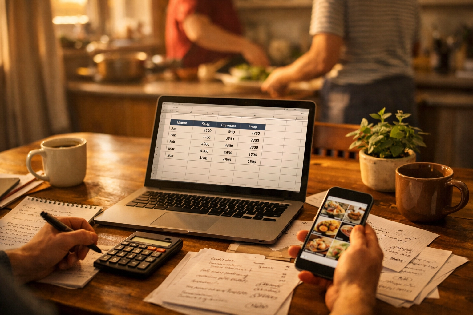 MEHKO operator tracking sales data and business metrics for restaurant concept