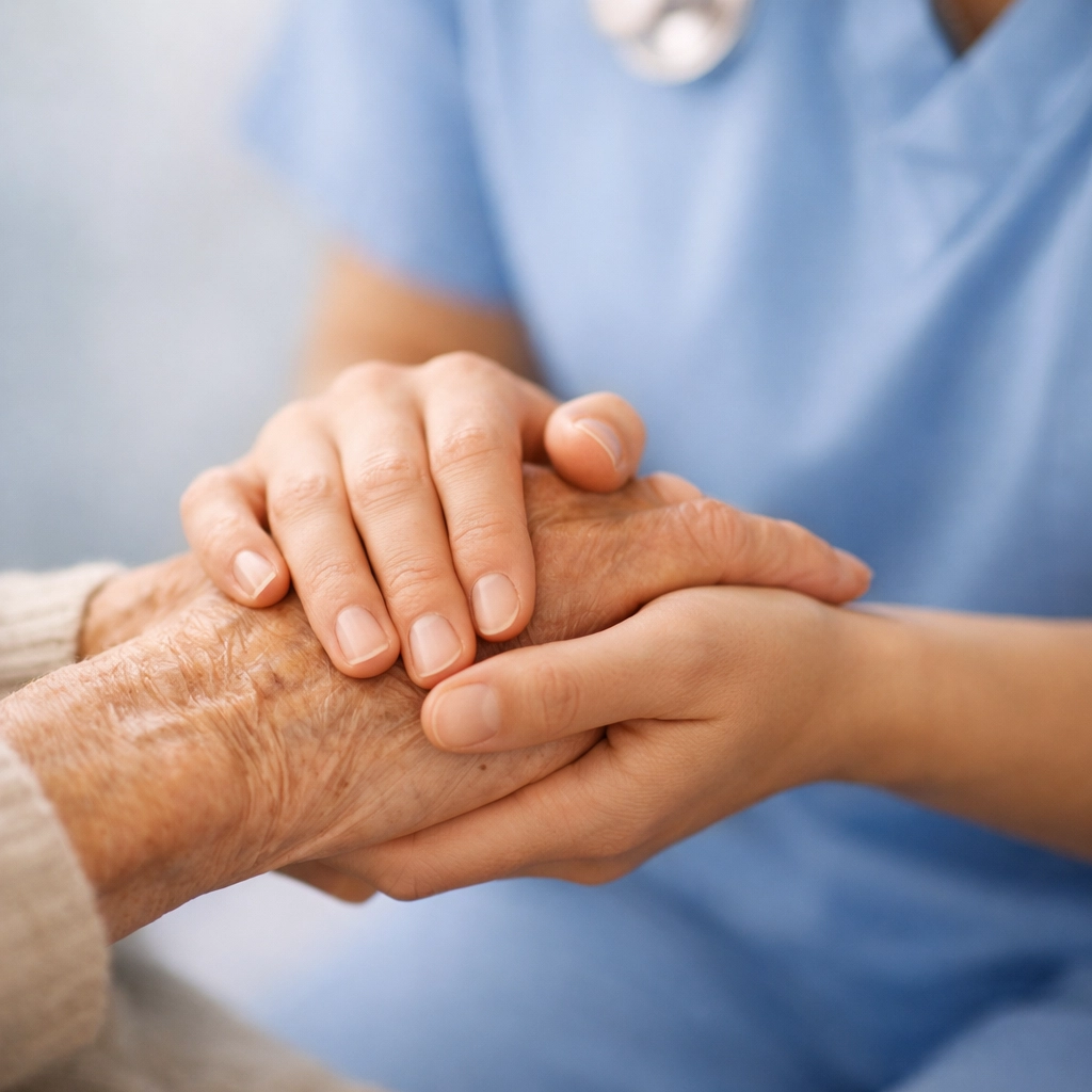 Compassionate assisted living staff providing care to senior in Sarasota