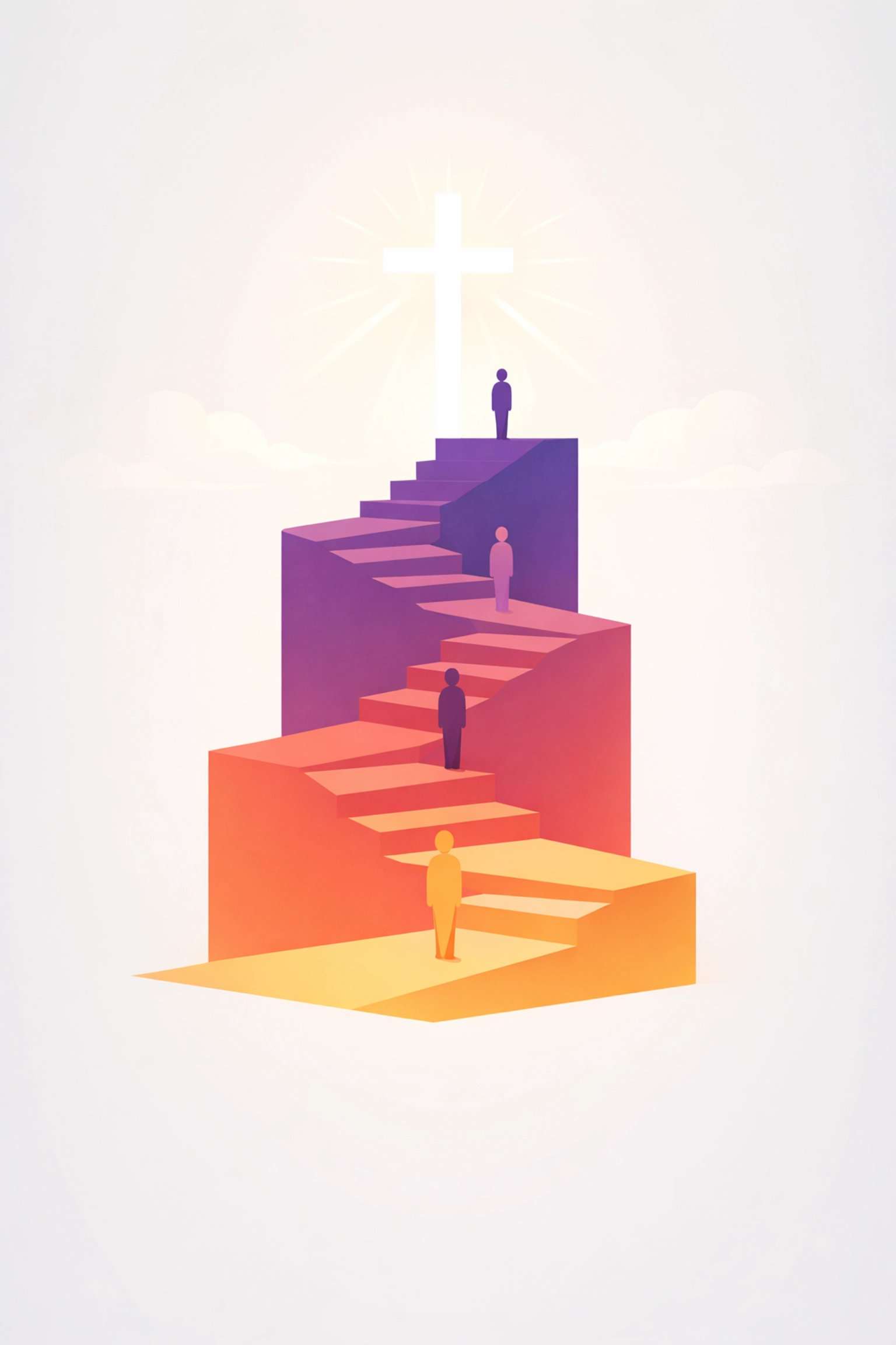 Spiritual worship journey progression from invitation to encountering God