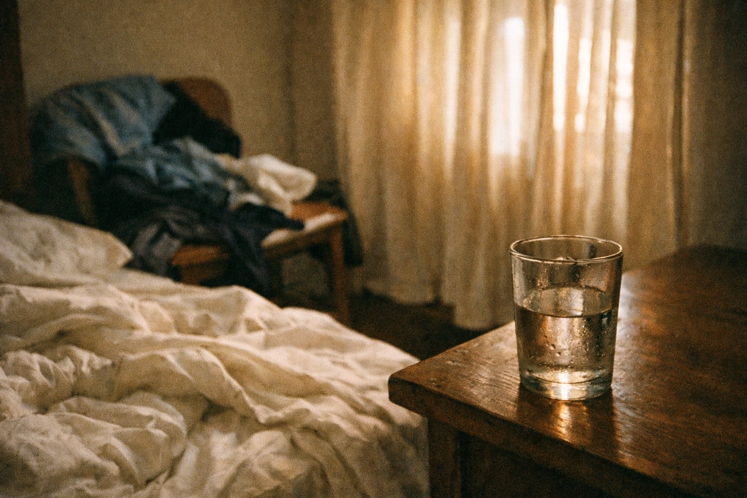 Unmade bed after hotwife encounter showing the intimate reality of open relationships