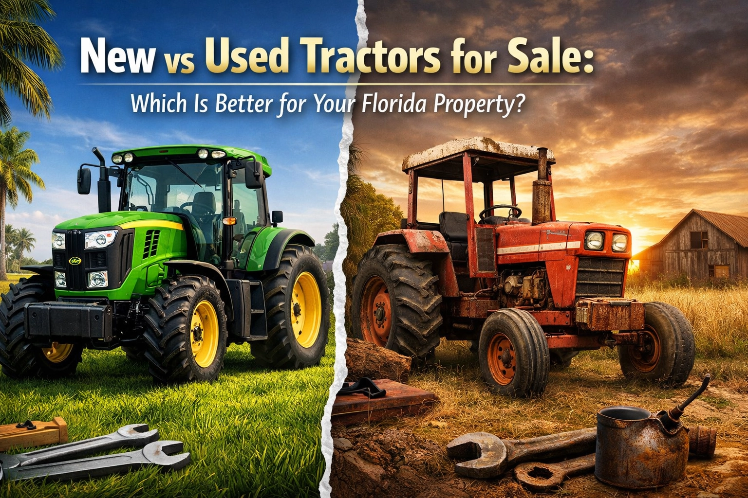 [HERO] New vs Used Tractors for Sale: Which Is Better for Your Florida Property?