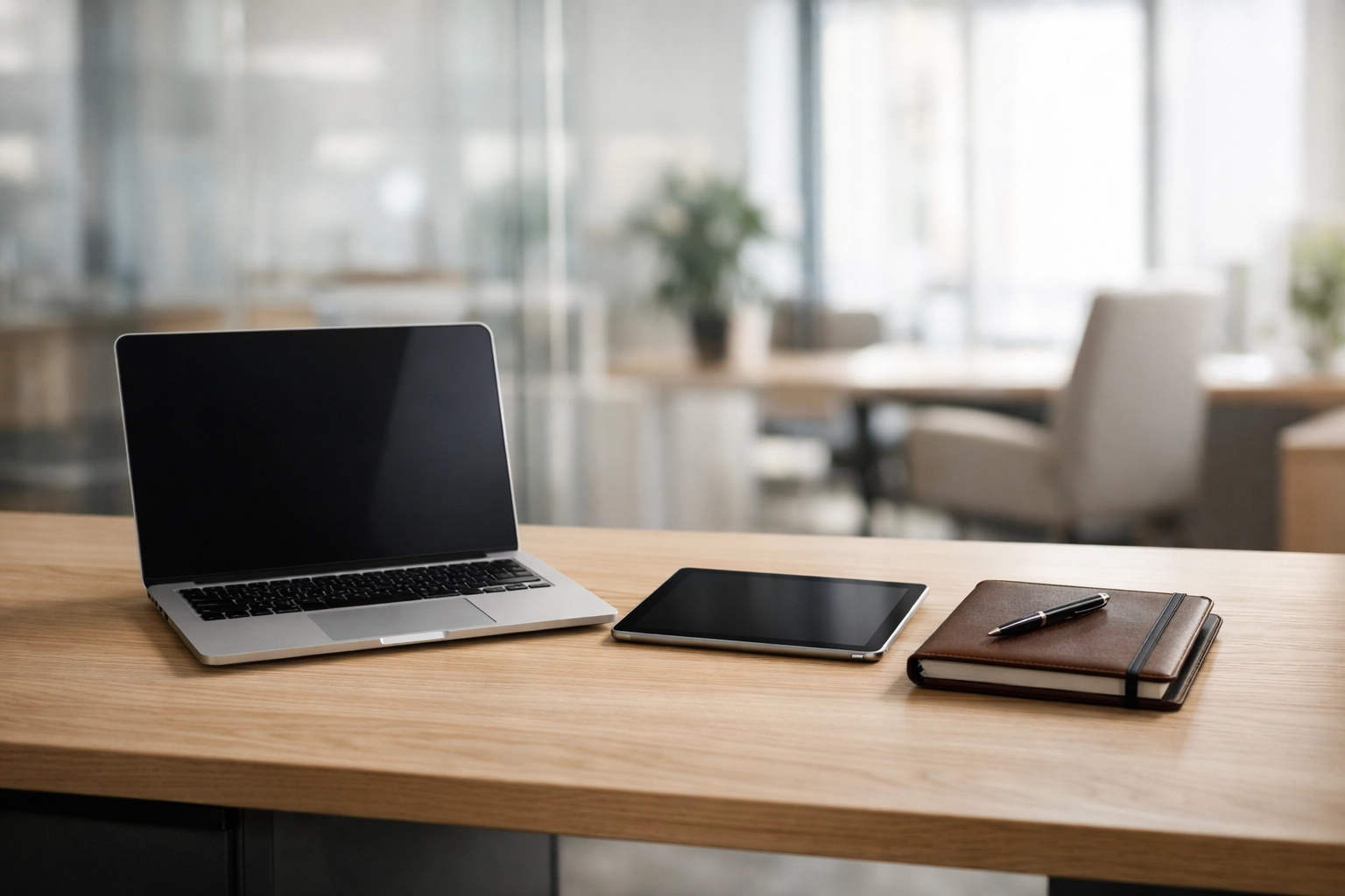 Minimalist executive desk in a professional tax office representing the foundation for ERO compliance.