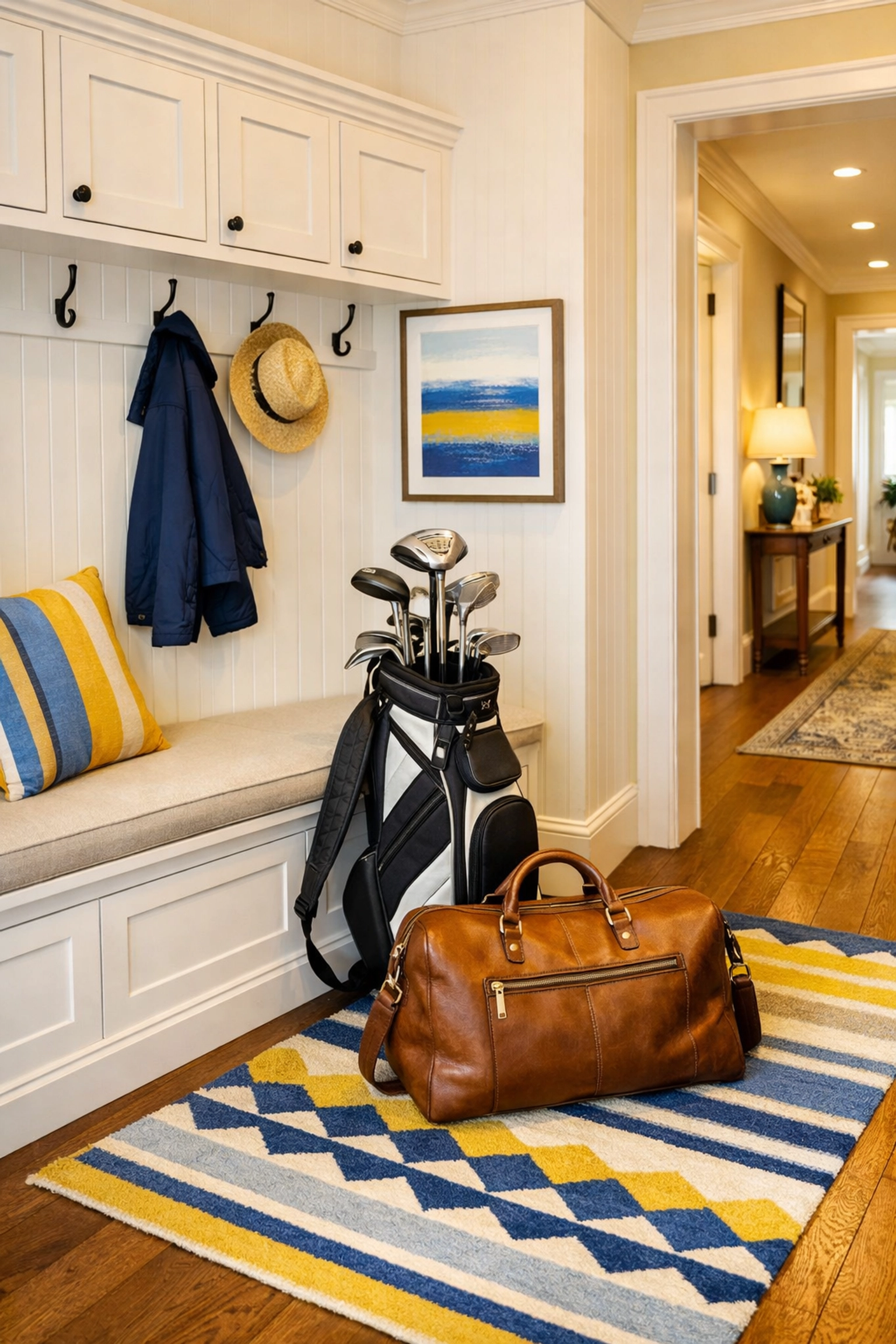 A clean mudroom in Sudbury, allowing homeowners to enjoy their weekends with professional cleaning services.