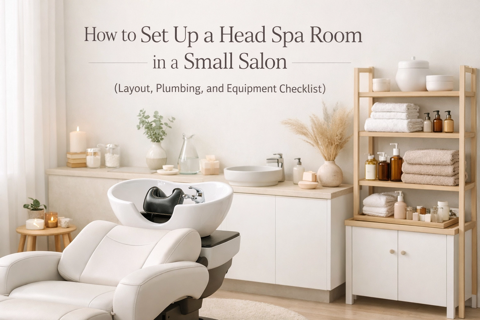 [HERO] How to Set Up a Head Spa Room in a Small Salon (Layout, Plumbing, and Equipment Checklist)