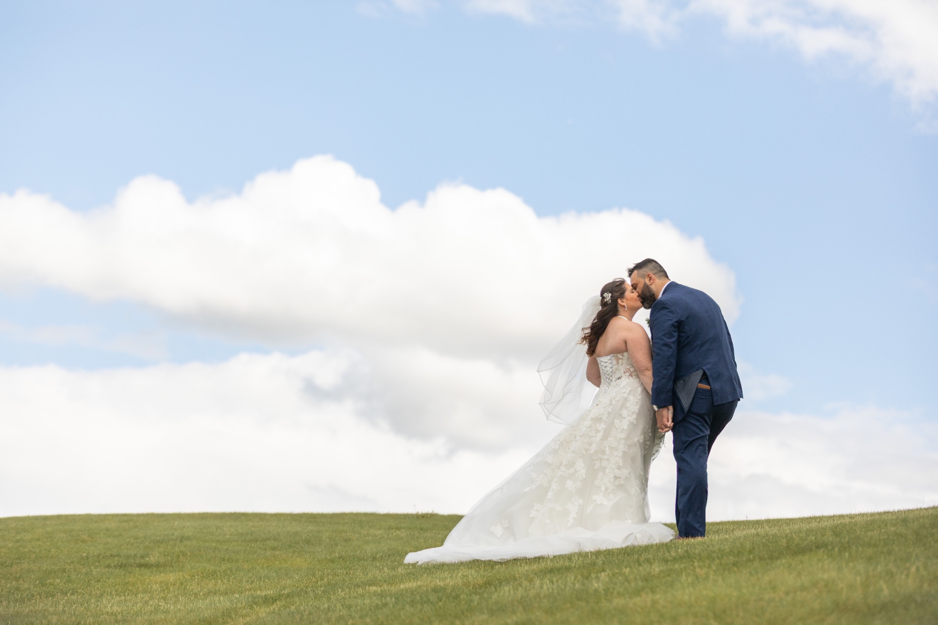 Natalie and Pat sharing a quiet, close-up moment together