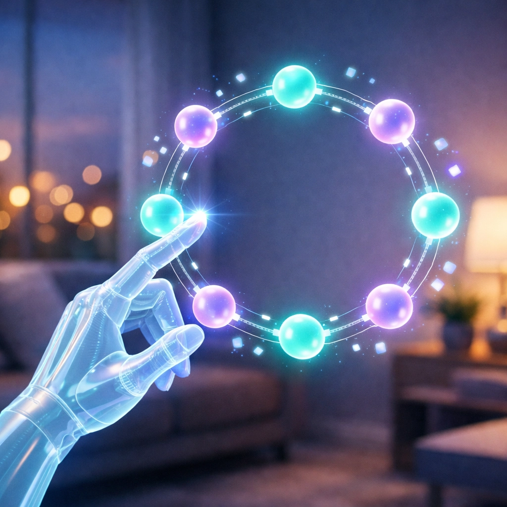 A digital interface illustrating automated investing with a modern robo-advisor.