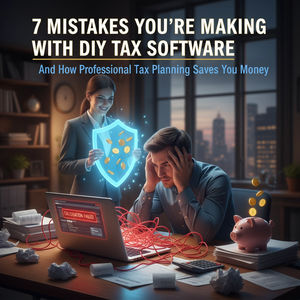 7 Mistakes You're Making with DIY Tax Software (And How Professional Tax Planning Saves You Money)
