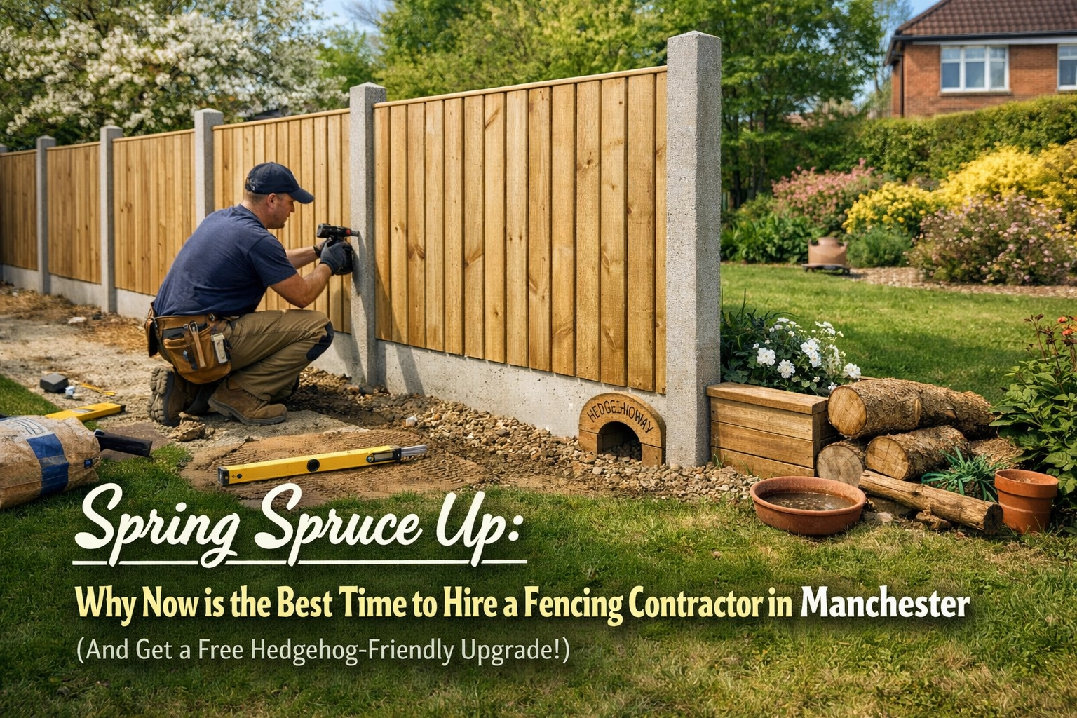 [HERO] Spring Spruce Up: Why Now is the Best Time to Hire a Fencing Contractor in Manchester (And Get a Free Hedgehog-Friendly Upgrade!)