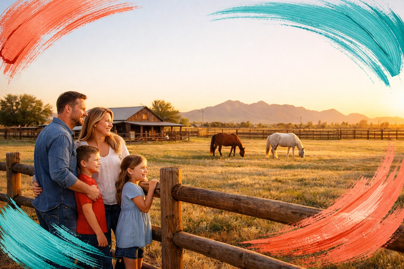 Glendale Arizona horse property with pasture and mountain views for equestrian homebuyers