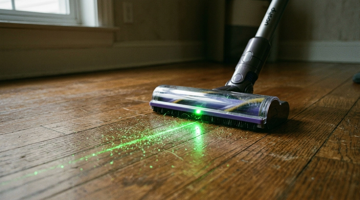 Dyson-style vacuum cleaning in a warm home