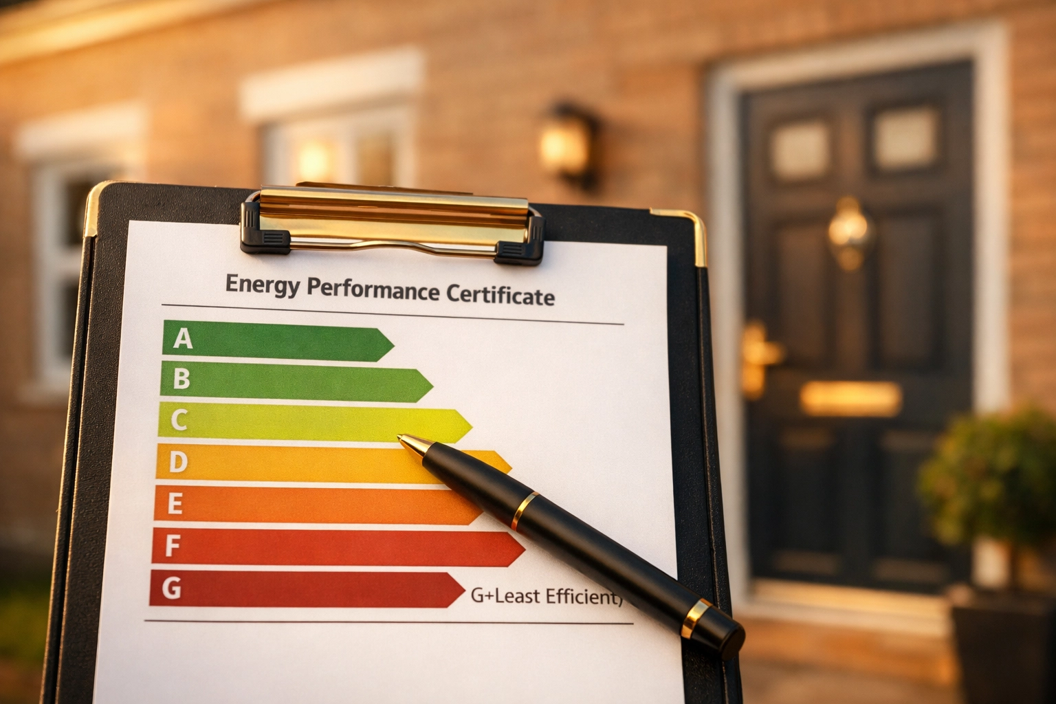 EPC rating chart showing band C requirement for UK rental property compliance