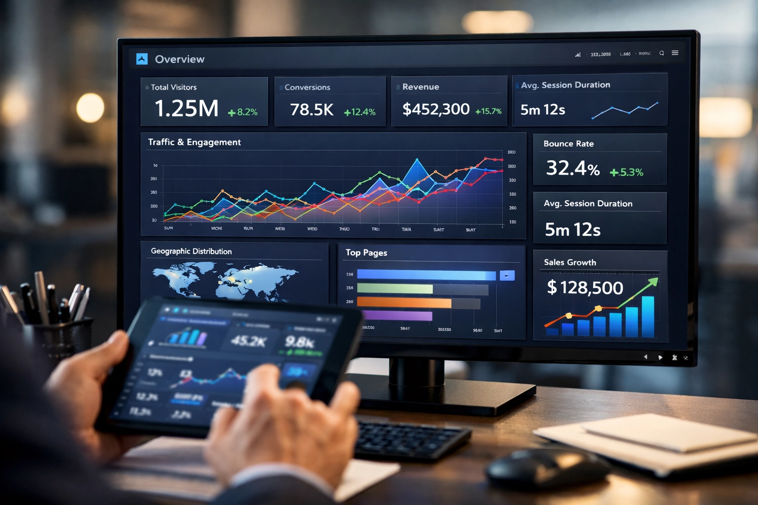 Analytics dashboard displaying brand partnership performance metrics and engagement data