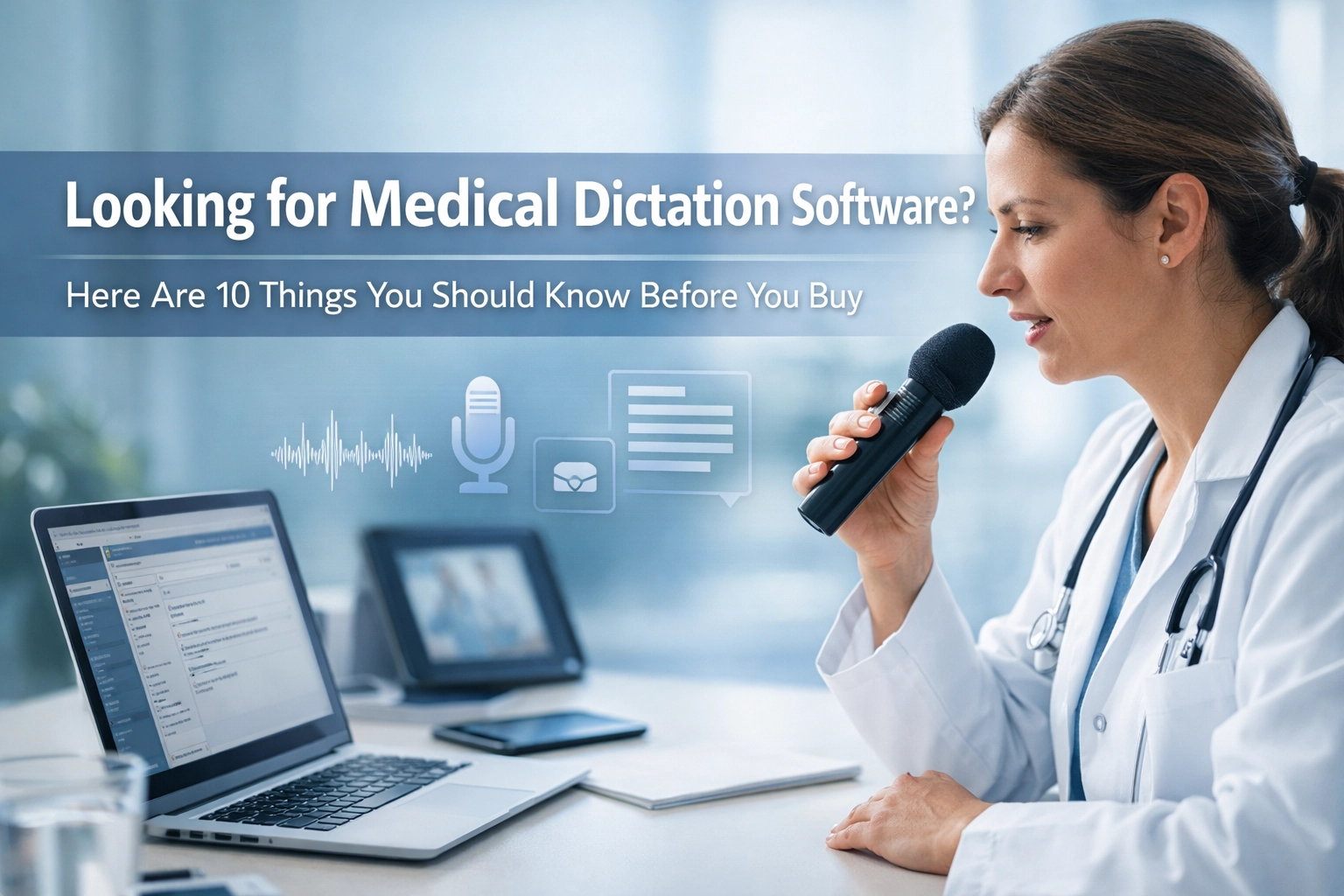 Looking for Medical Dictation Software? Here Are 10 Things You Should Know Before You Buy