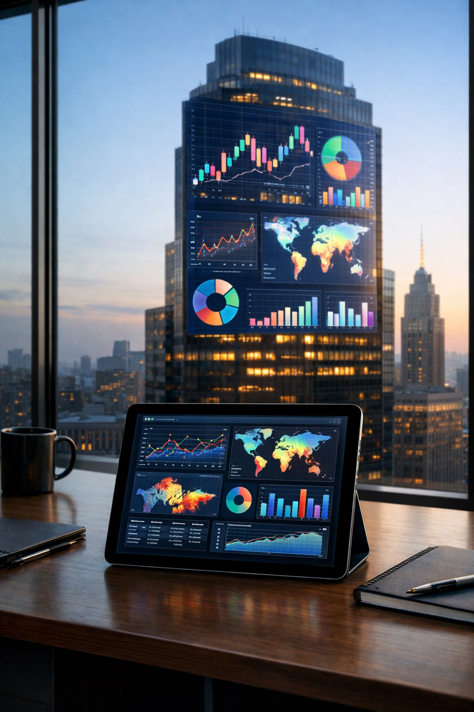 Digital analytics dashboard showing OOH campaign metrics for real-time reporting and ROI optimization.
