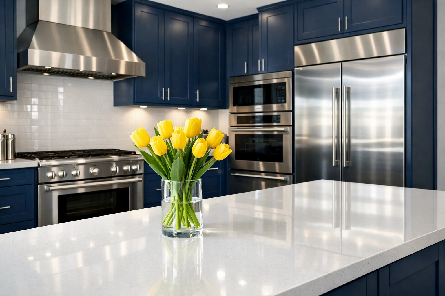 Immaculate modern kitchen near Central Square showing professional house cleaning in Cambridge MA.