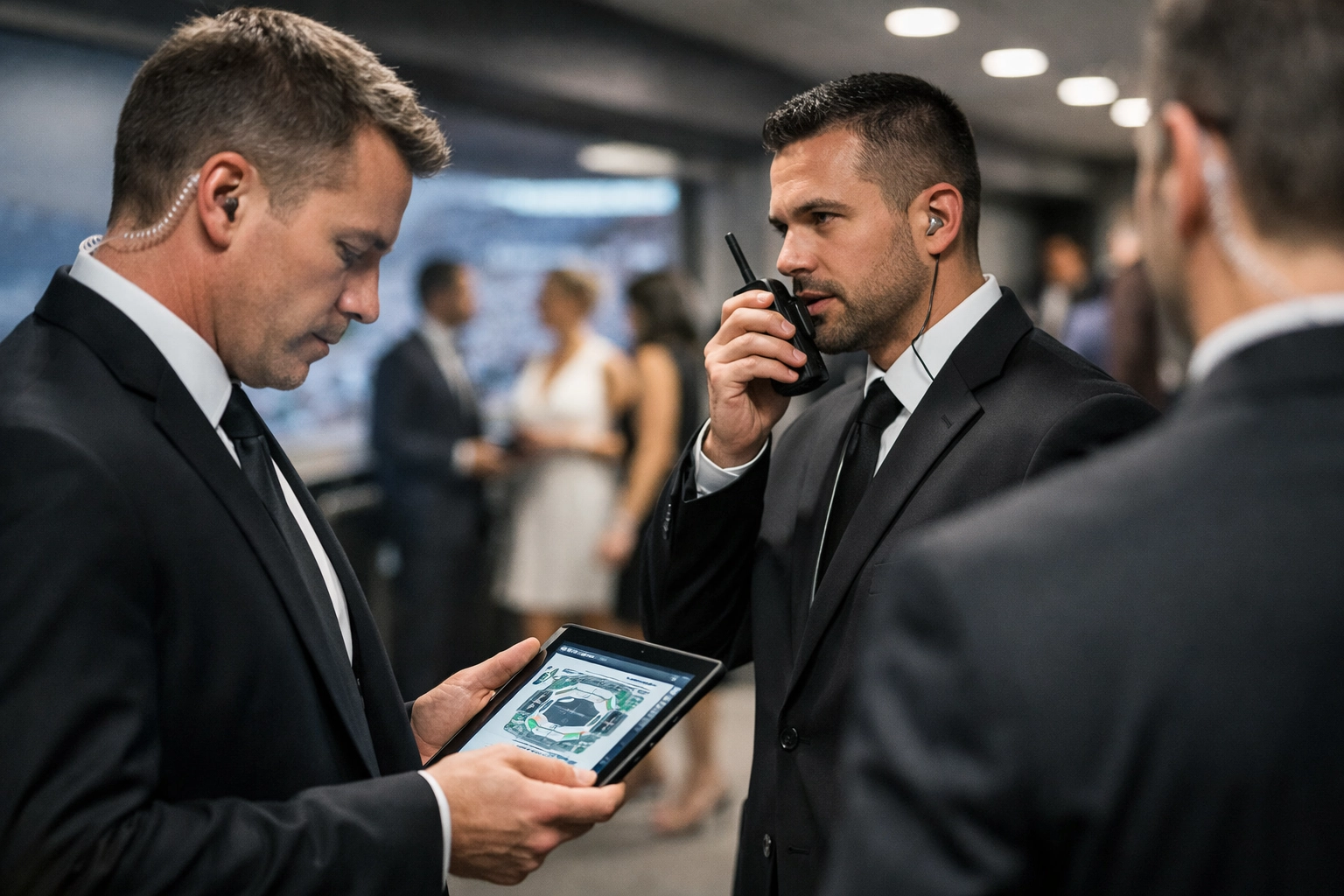 PRESS RELEASE: USA Entertainment Travel Unveils Revolutionary Super Bowl VIP Concierge Program – How 500+ Executives Are Maximizing ROI While Competitors Scramble for Last-Minute Bookings Professional VIP security team coordinating executive protection at Super Bowl corporate event