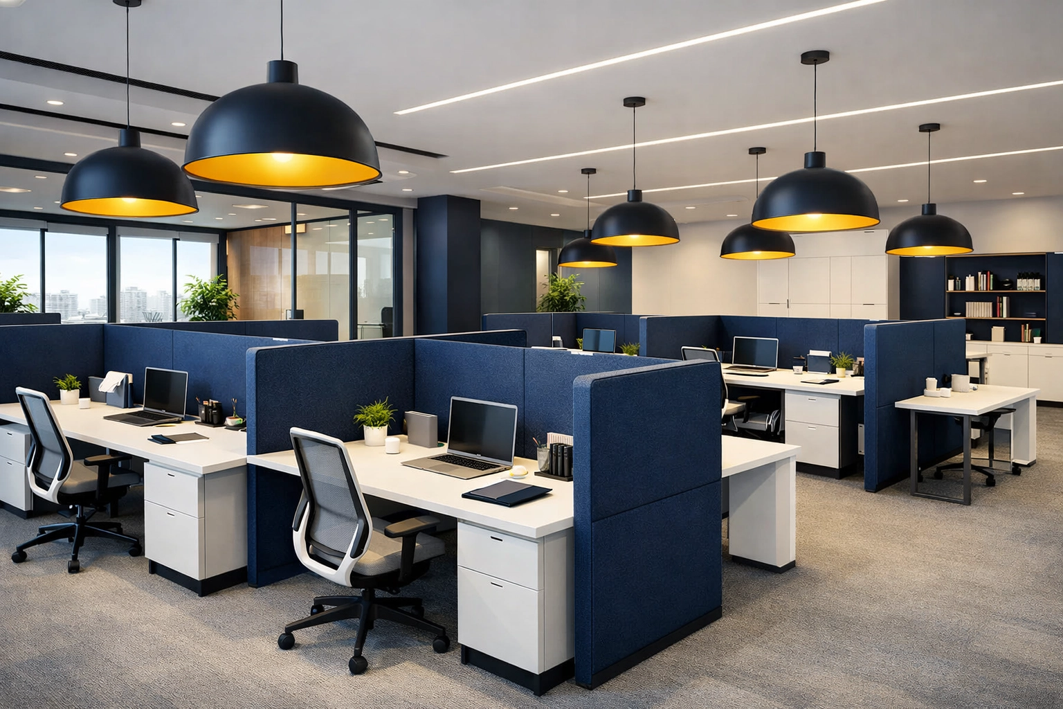 Well-maintained collaborative office space in Milford, promoting a professional and successful workspace environment.