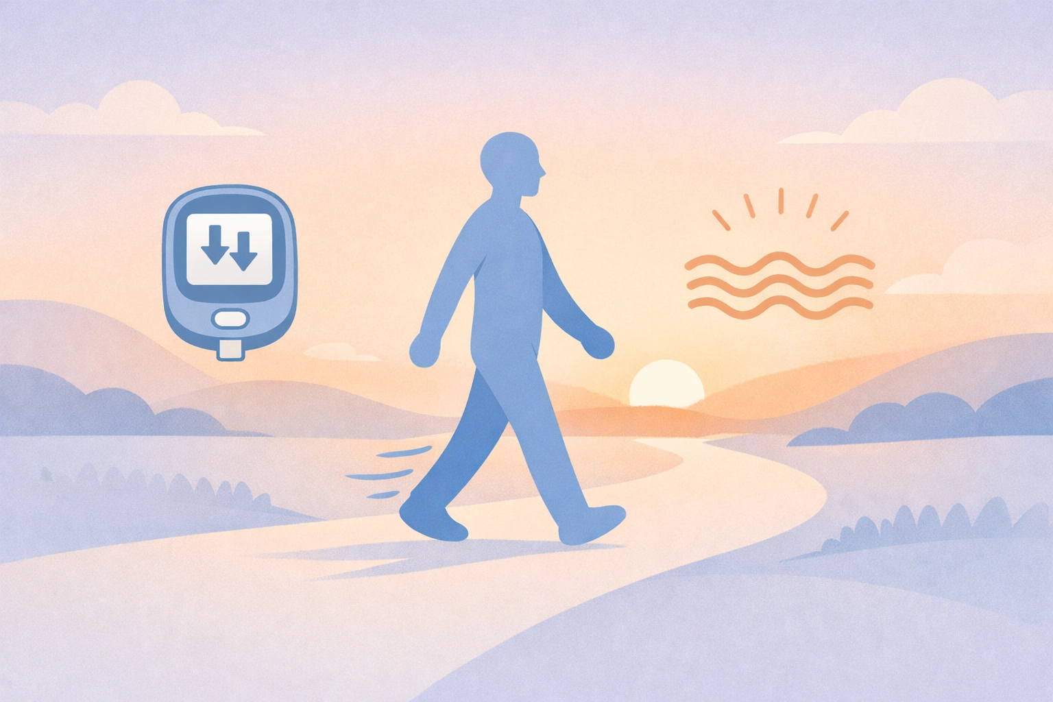 Morning walk to lower blood sugar and improve A1C numbers