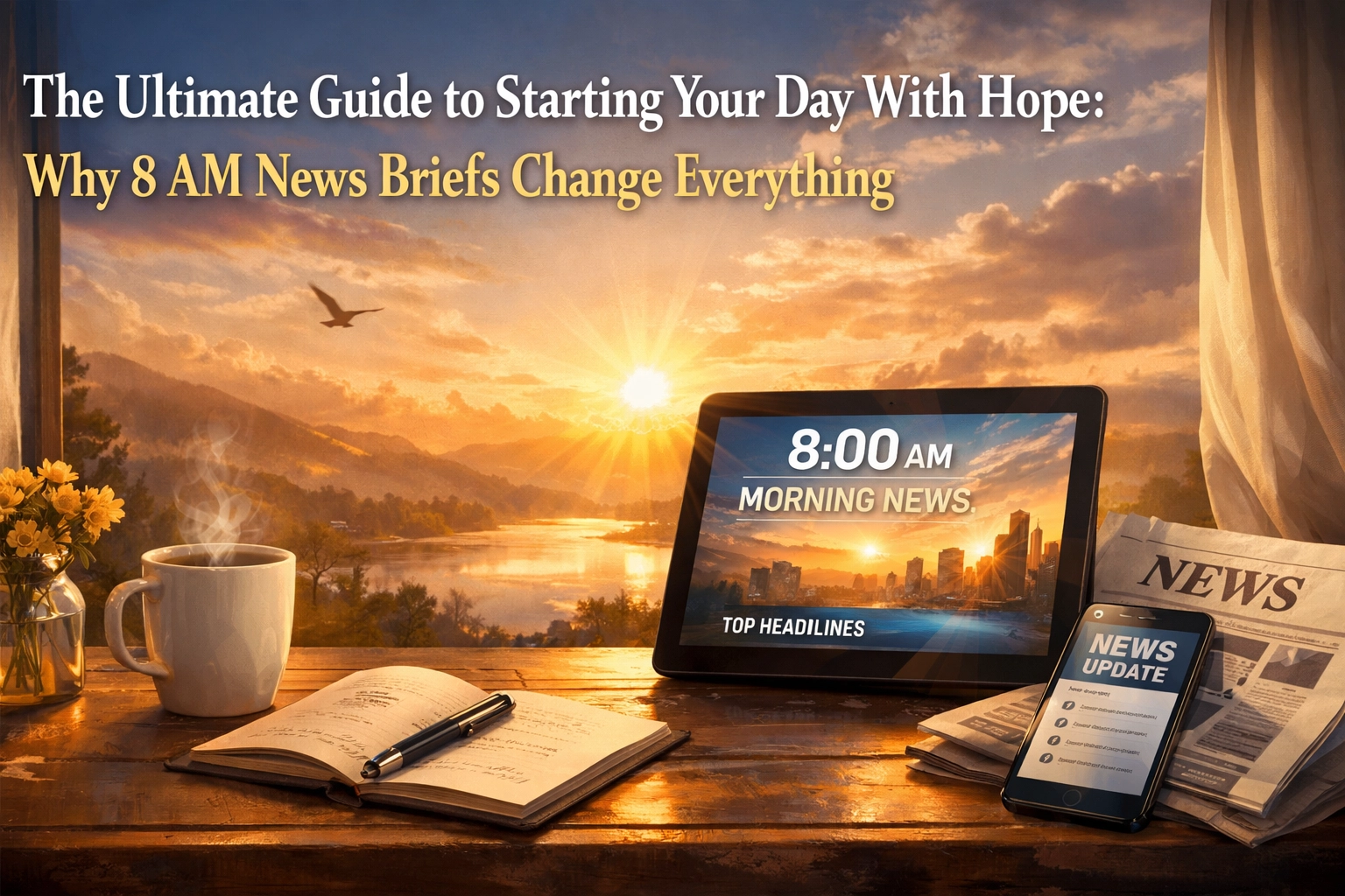 [HERO] The Ultimate Guide to Starting Your Day With Hope: Why 8 AM News Briefs Change Everything