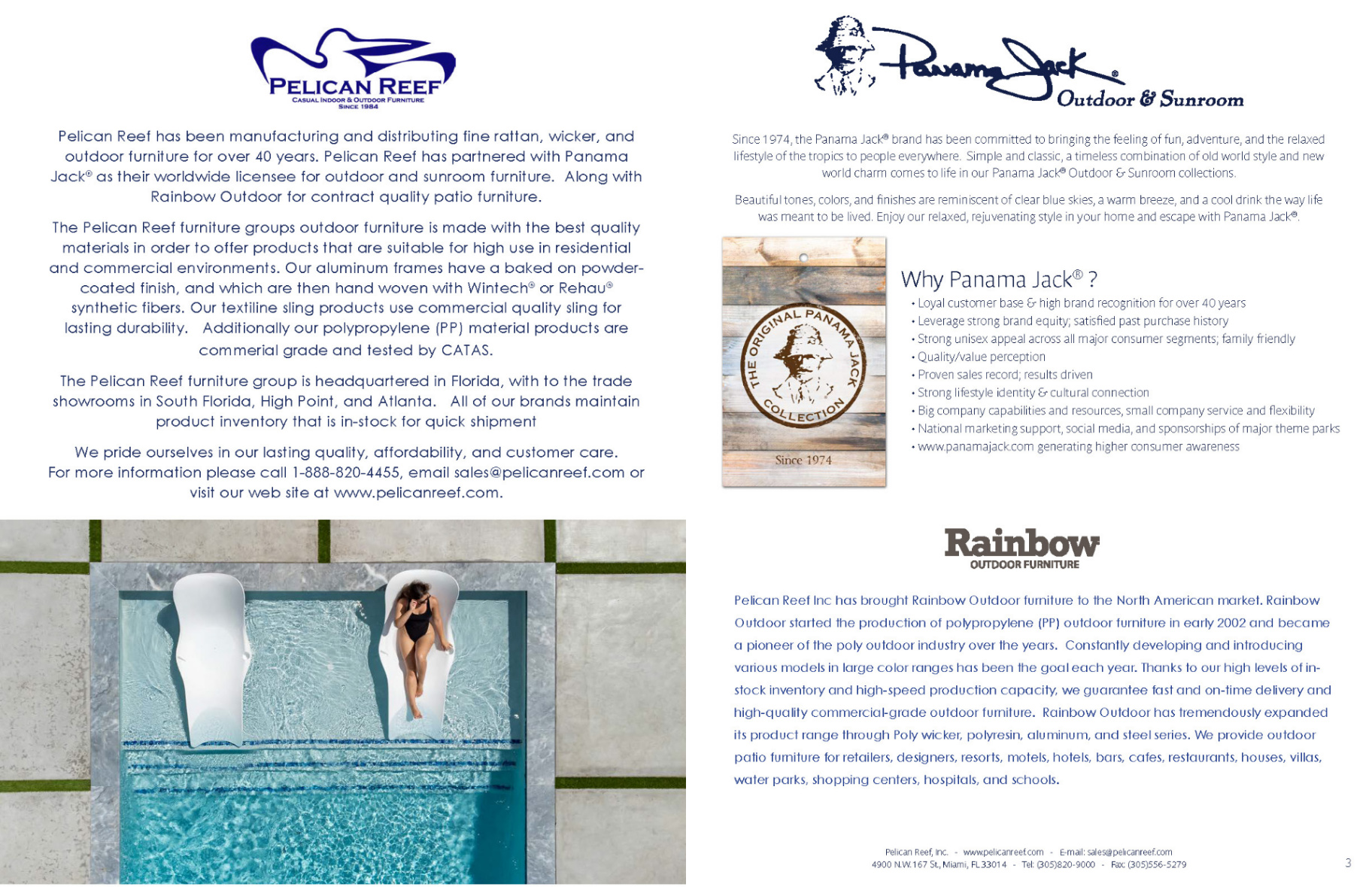 Poolside Loungers by Pelican Reef Group