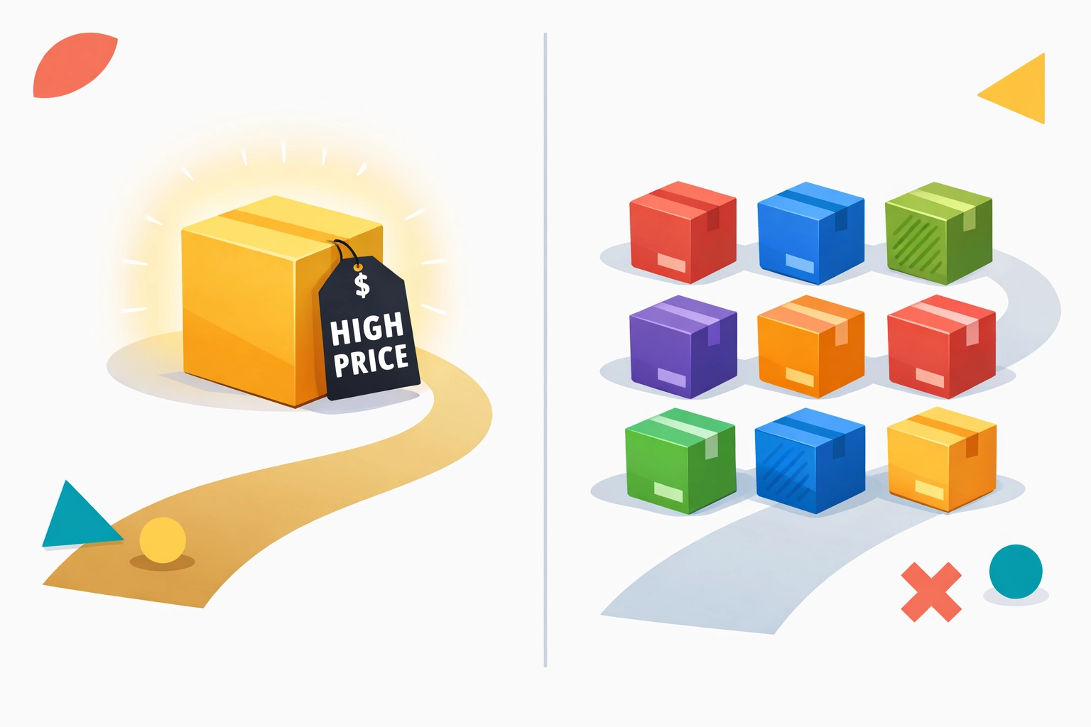 Single expensive digital product vs multiple affordable resell rights products comparison