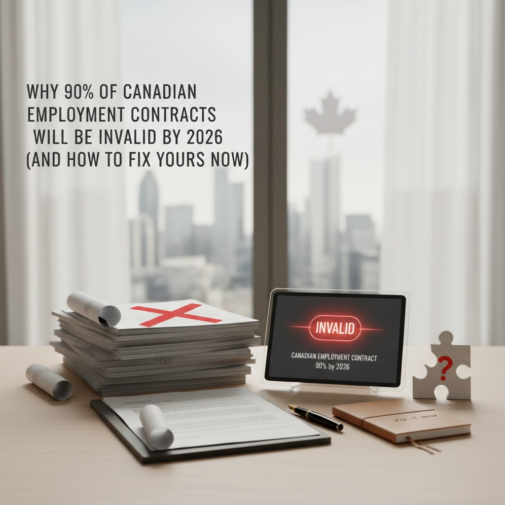 Why 90% of Canadian Employment Contracts Will Be Invalid by 2026 (And How to Fix Yours Now)