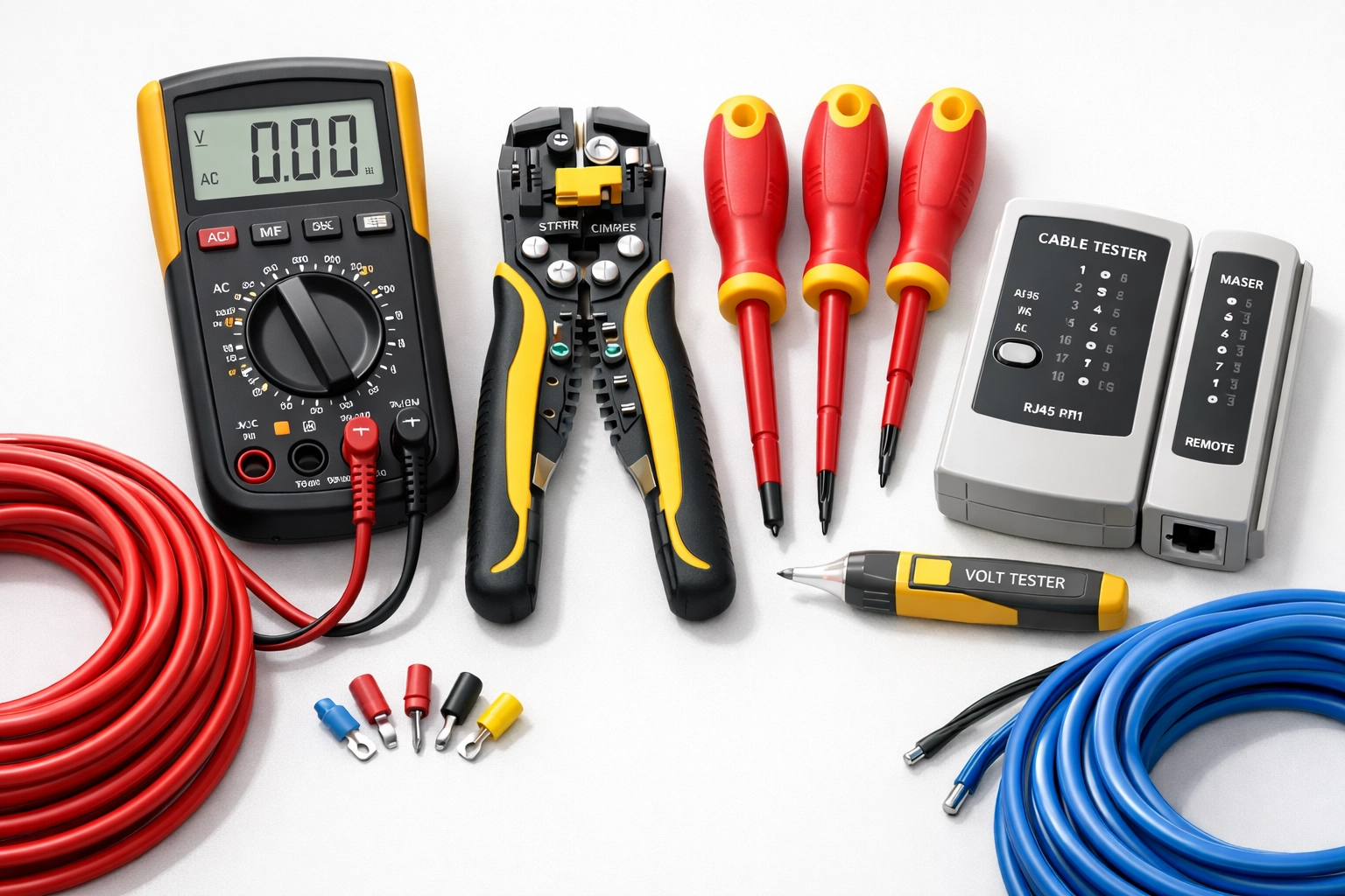 Professionelles Elektriker-Werkzeug für Einsätze in Wien