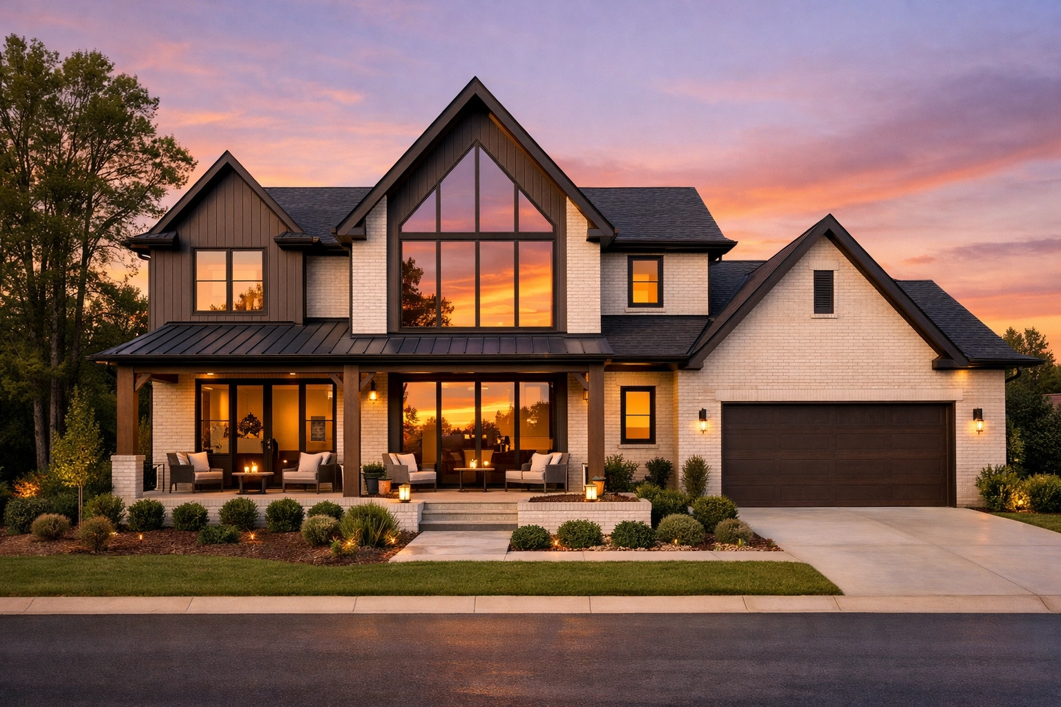 Modern new construction home in Raleigh-Durham highlighting a successful next chapter for sellers.