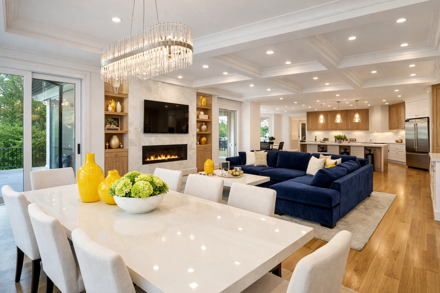 Stunning open-concept home transformed by top-tier residential cleaning Massachusetts services.
