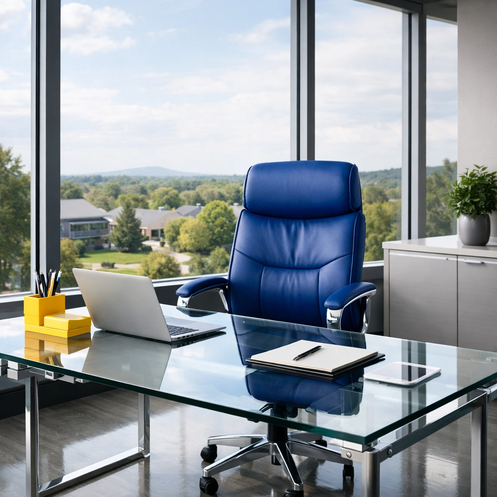 Sanitized and organized modern workspace showing professional office cleaning in Westford.