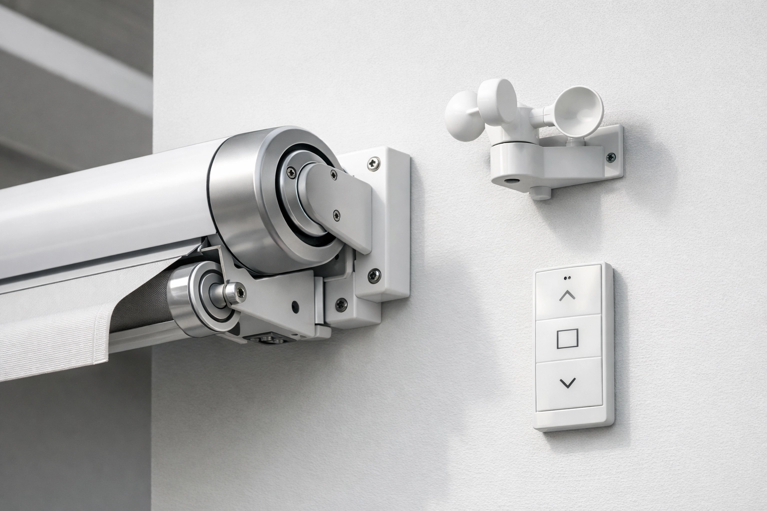 Elektrischer Markisenmotor mit Windwächter und Sensor für automatische Steuerung