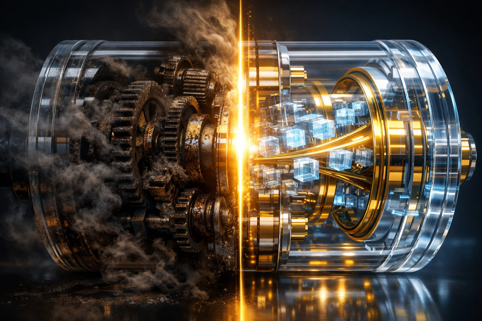 Visual representation of dirty data transforming into clean, actionable intelligence for scaling B2B lead generation.