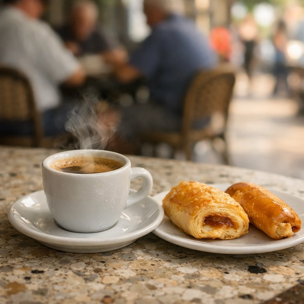 Authentic Cuban coffee and pastries at a local cafe in Little Havana, a Miami hidden gem.