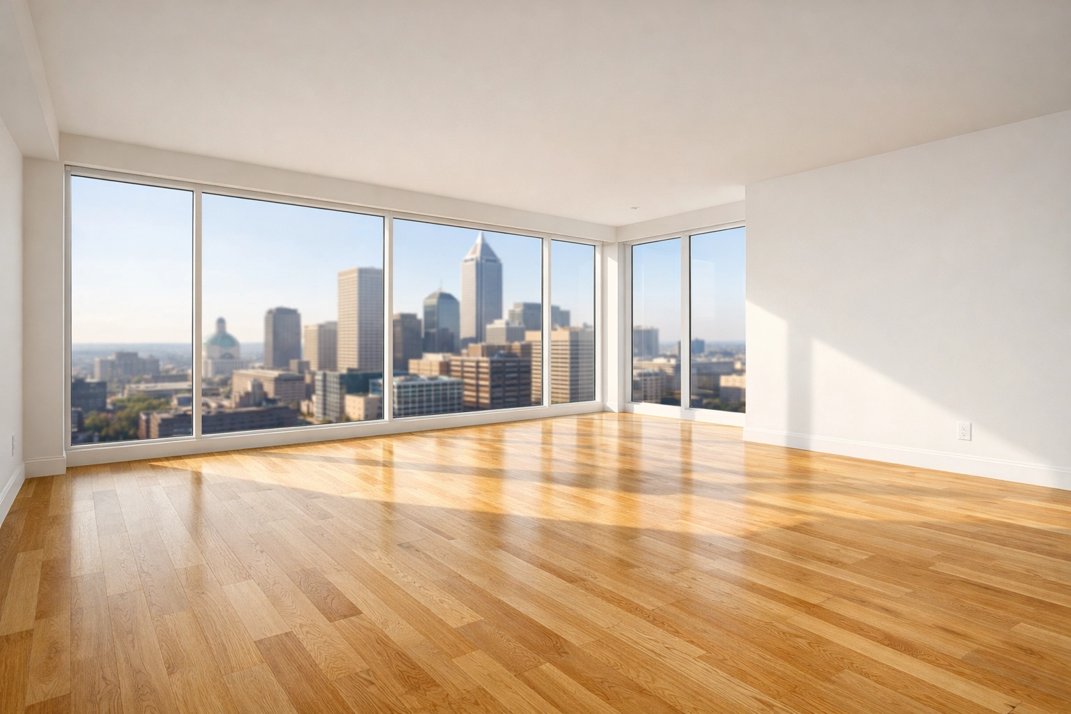 Sun-drenched modern apartment in Indianapolis showing market readiness for property managers.