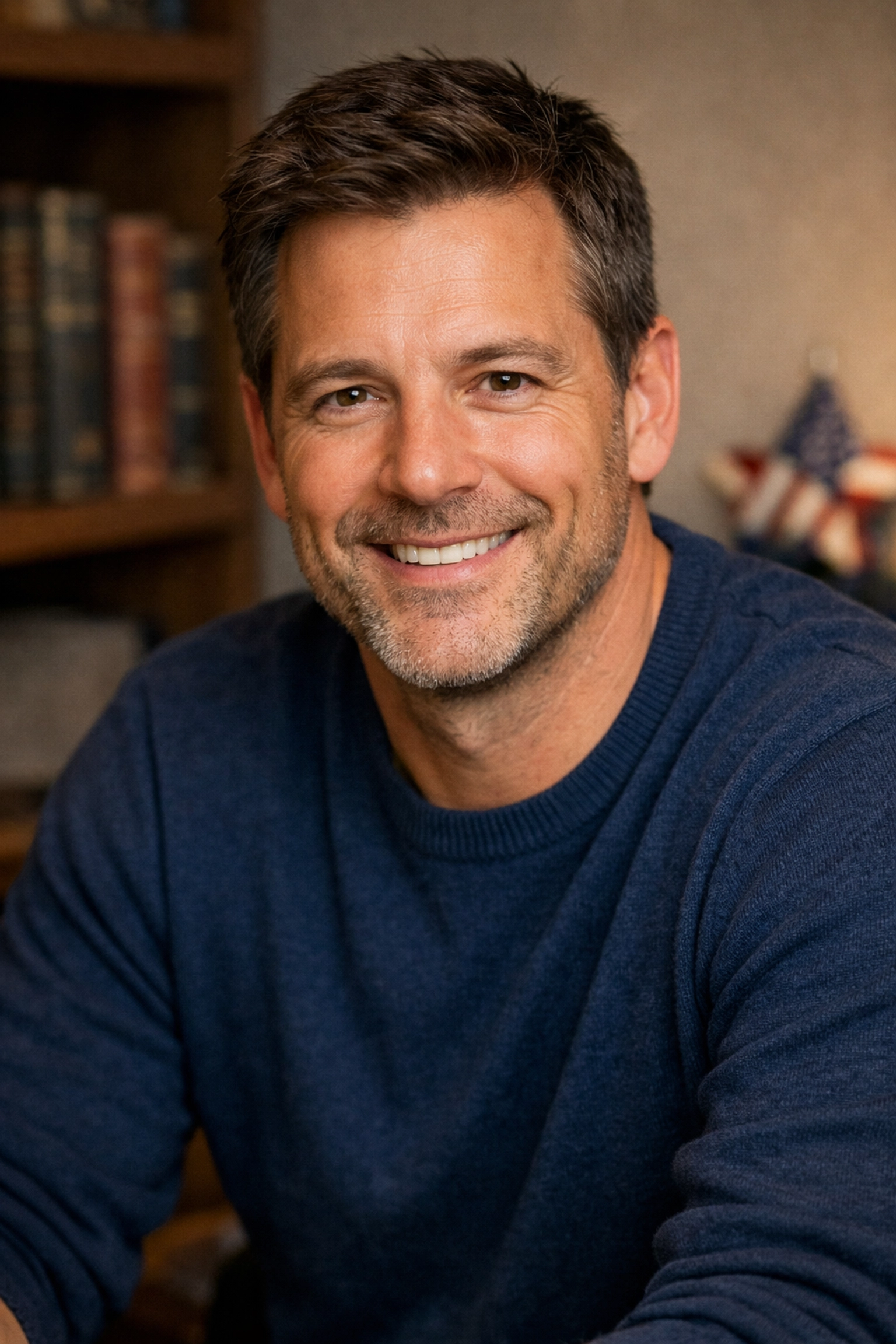 Dan Kost, CEO of Pledge Allegiance, offering civic leadership and veteran advocacy advice.