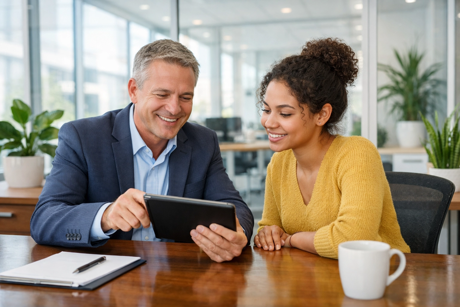 Sacramento immigration attorney discussing visa applicant social media check requirements with a client.