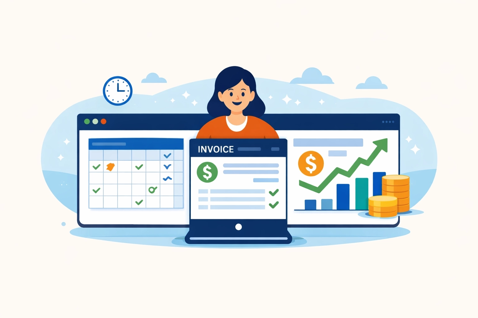 How to Schedule Jobs, Invoice Customers, AND Forecast Cash Flow Without Juggling 3 Different Apps