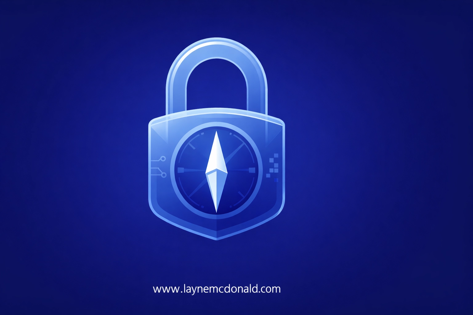 Digital padlock with a compass symbolizing moral guidance and parent-led protection in a digital world.